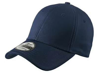 New Era 39Thirty Blank Stretch Cotton Fitted { Deep Navy } Hat/Cap NE1000 • $17.99