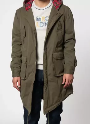£74.99 • Buy Merc Mens Khaki Combat Green Tobias Mod Style Fishtail Vintage/Retro Parka 
