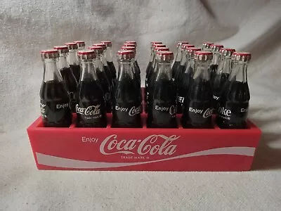 Vintage Miniature Coca Cola 3 Inch Glass Bottles 24 Case RARE (R226) • $149.99