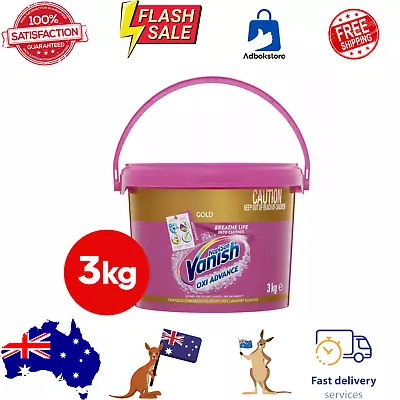 Stain Remover & Laundry Booster Powder NapiSan Gold Oxi Advance Vanish 3kg Fresh • $52.49