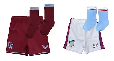 £9.59 • Buy Aston Villa Shorts & Socks Set Football Castore Baby Pack - New