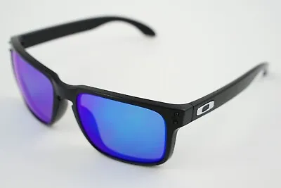 Custom OO9102 Oakley Holbrook Black/Sapphire Iridium Polarized • $54