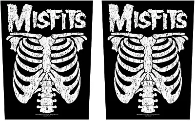 Misfits Ribcage [2 Large Back Patches] 14-inch Over-Sized Patches Memorabilia • $21