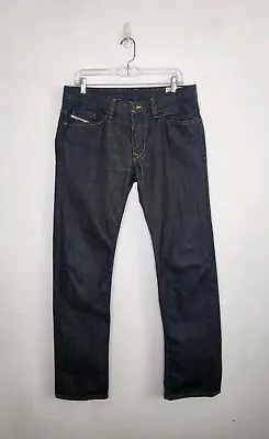 DIESEL Men's Viker Jeans Regular Fit Straight Leg Button Fly Dark Blue Size 32 • $55