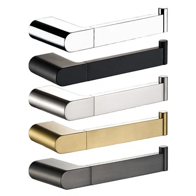 $24.23 • Buy Chrome Black Brushed Nickel Gold Gunmetal Toilet Paper Roll Holder Wall Mounted