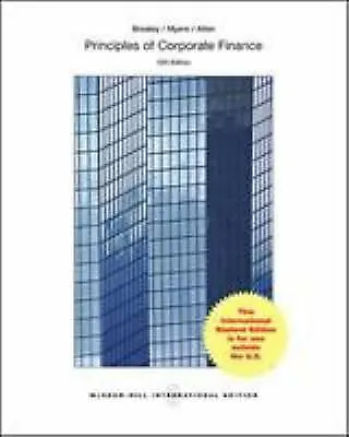 £4.44 • Buy Principals Of Corporate Finance Paperback Brealey