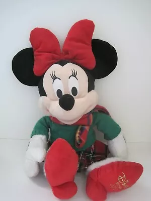 Christmas Minnie Mouse Plush Stuffed Toy Disney Store 2012 19   • $19.97