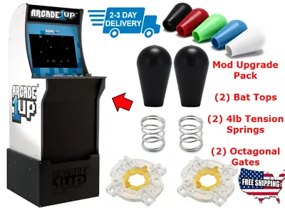$19.95 • Buy Arcade1up Mod Upgrade Modification Pack Joysticks Bat Tops Springs Octagon Gates