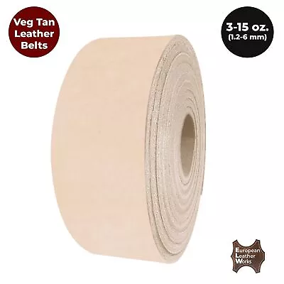 $114.99 • Buy ELW Leather Blank Belt - 8-9 To 13-15 Oz Thickness Cowhide Vegetable Tanned Stra