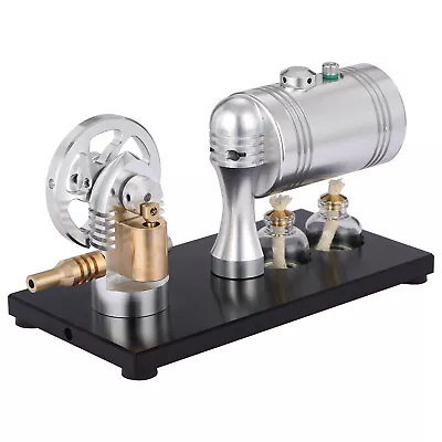 Live Steam Engine Model Toy W/ Boiler DIY Steam Heating Engine Generator Motor • $139.99