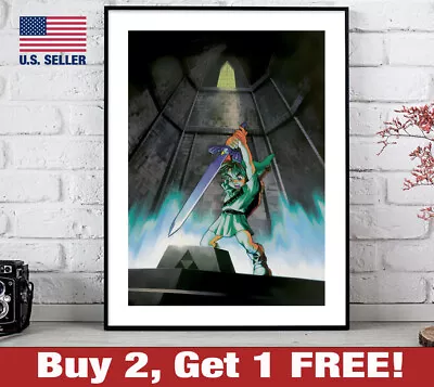 Legend Of Zelda Ocarina Of Time Poster 18  X 24  Print Game Room Wall Link 2 • $13.48