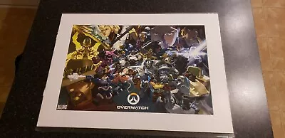 $146.15 • Buy Blizzard Overwatch Anniversary Art Print Nesskain San Diego Comic Con 2017 NEW
