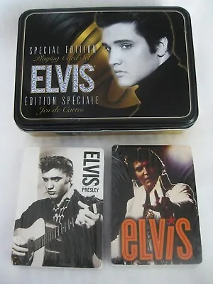 ELVIS PRESLEY Special Edition 2 SEALED PLAYING CARD Decks SET W/Collectible Tin • $6.99