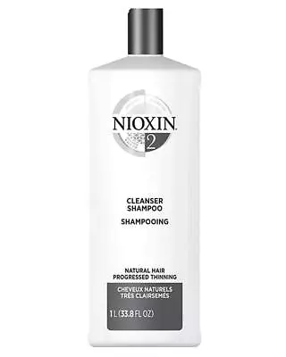 Nioxin Cleanser For Fine Hair System 2 Natural Hair Noticeably Thinning 33.8 Oz • $32.95