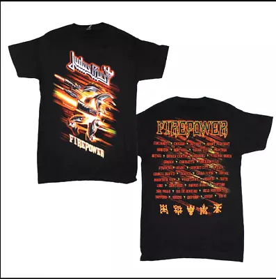 Judas Priest Fire Power Retro Vintage Music Tour T Shirt Gift For Fans • $23.39