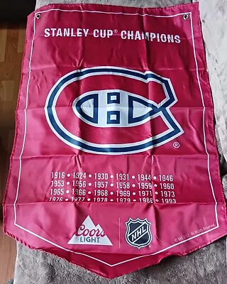 Coors Light Or Molson Nhl Championship Banner Montreal Canadiens • $10.90