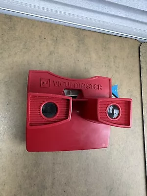 Vintage GAF View-Master Red Viewer Blue Lever - 70s • $12.34