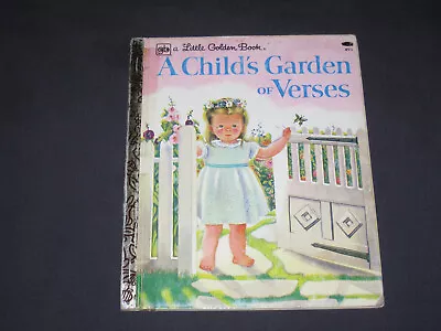 Little Golden Book  A Child's Garden Of Verses  Eloise Wilkin  50 Years Old • $2.95