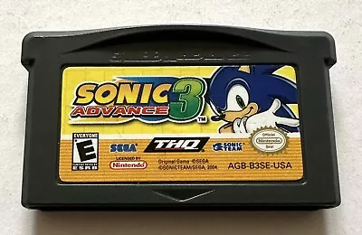 Sonic 3 Nintendo Gameboy Advance GBA Loose Cartridge Only American Region Free • £16.99
