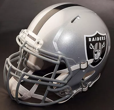 *CUSTOM* OAKLAND RAIDERS NFL Riddell Full Size SPEED Football Helmet • $199.99