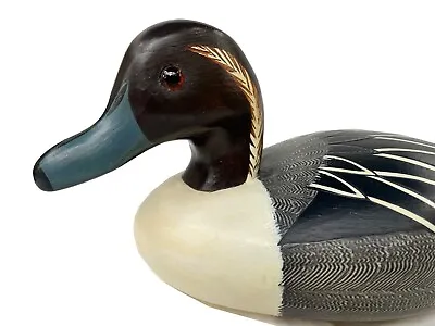Wildfowler Babylon NY Pintail Drake Duck Decoy Vintage Stamped & Signed L.G. • $150