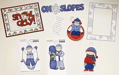 My Mind's Eye On The Slopes & Snow Day Scrapbook Die Cuts Frames 9 Piece Set • $5