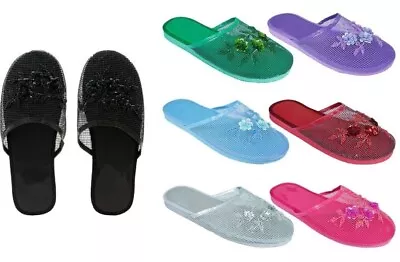 Women's Chinese Slippers Sandals Slip On Colors Sizes 6 7 8 9 10 11 • $7.98