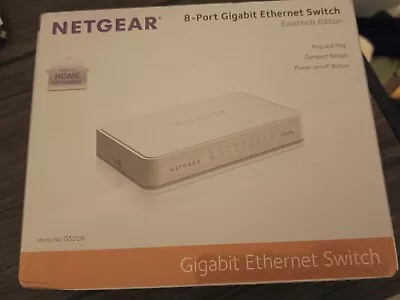 Netgear GS208 — 8 Port Gigabit Ethernet Unmanaged Switch • £13