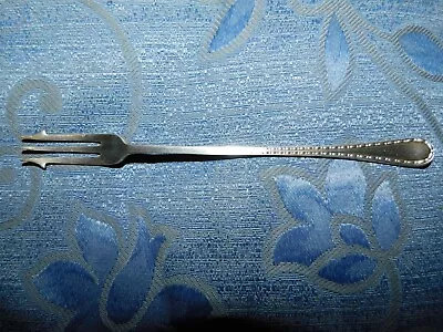 £15 • Buy Vintage Silver Plated 7.5  Long Pickle Fork Beaded Handle Priory Plate