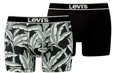 £10.99 • Buy Size Small Levis 2 Pack Hawaiian Leaf Boxer Briefs Reef Waters