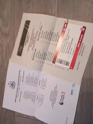 2 X Manchester United Reserves Aways Middlesborough Newcastle 1 With Ticket • £3.50