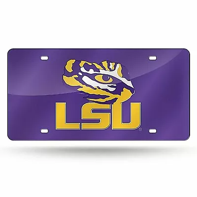 Louisiana State LSU Tigers NCAA Purple Laser Tag License Plate • $25.99