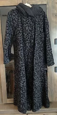 MYCRA PAC Now DONATELLA Reversible Pleated Hood Velvet Raincoat Jacket Coat 0/P • $85
