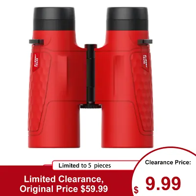 $9.99 • Buy SVBONY SV30 10x42 Binoculars Compact Fixed Focus BK7 FMC For Sports Events Gifts