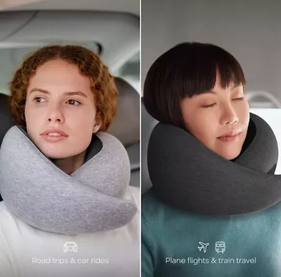 New! Ostrich Pillow Go Neck Pillow (One Size) Travel Rest Comfort Plane Car Gray • $45