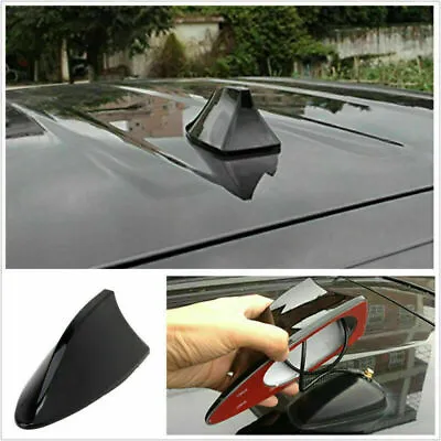 Auto Car Roof Radio AM/FM Signal Shark Fin Aerial Antenna Replacement Kit Black • $16.72