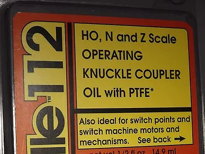Labelle 112 Hon & Z Knuckle Coupler Oil With Ptfe Bigdiscounttrains • $9.75