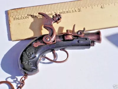 $5.99 • Buy Pistols Keychain (3.5  Musket Cap Gun  ) Die Cast 