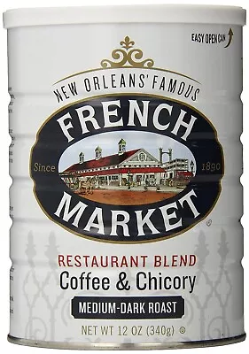 French Market Coffee Coffee & Chicory Restaurant Blend Medium-Dark Roast Groun • $7.99