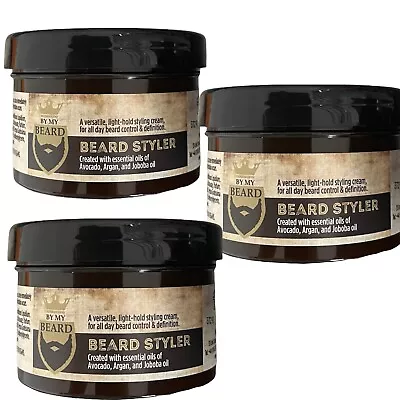 3 X  By My Beard Light Hold Styling Cream  Hair Beard Styler 150 ML(PACK OF 3 ) • £7.99