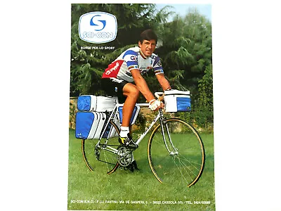 Francesco Moser Poster Sci-con1 Bags Panniers 17 X24  Vintage Bike GIS Campy • $90