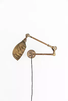 Vintage Industrial Antique Brass Dugdills Factory Machinist Lamp Light • $933.41