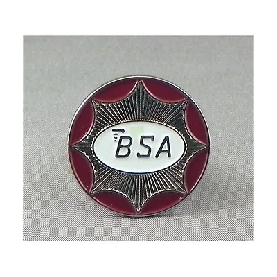 £2.25 • Buy Bsa Round Silver Motor Bike Pin Badge New 