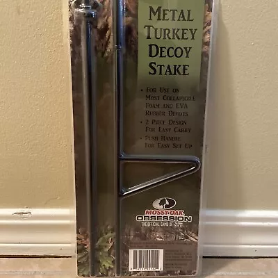 Mossy Oak Obsession Metal Turkey Decoy 2 Piece Stake Sealed Fast Shipping • $9.97