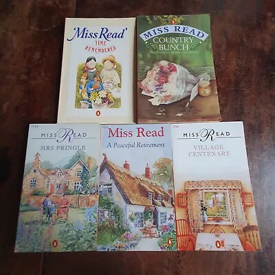 Miss Read Bundle X5 Paperback Books - Country Bunch Mrs Pringle. • £14.95