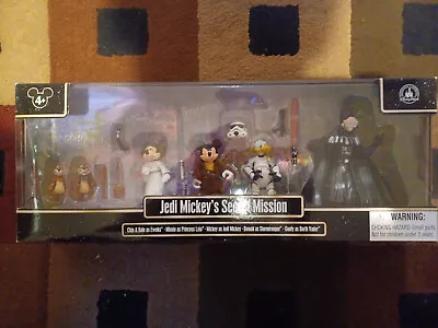 NEW Disney Parks Star Wars Jedi Mickey's Secret Mission Action Figure Set • $100