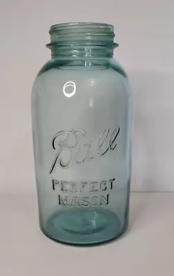 Vintage  BALL PERFECT MASON BLUE 2 QUART Canning Jar • $12