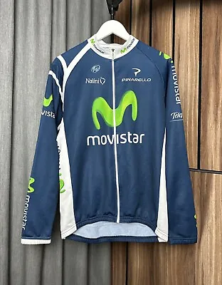 Movistar Nalini UCL World Tour Cycling Jacket Men's Size 6 • $35
