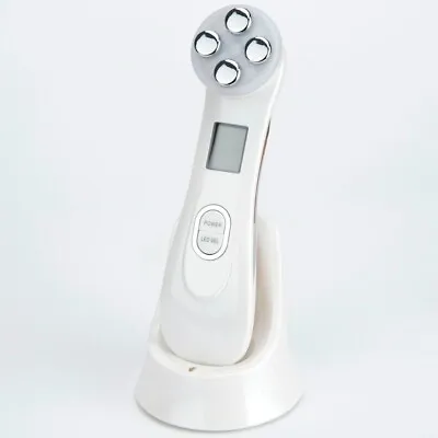 5 In 1 Multifunctional Facial Massager RF Anti-Wrinkle Beauty Device (White) • $52.69