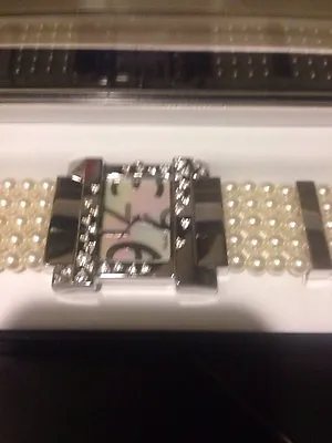 Pearl Watch Misaki White Pearls Wrist Watch. 80 Pearls !! Stunnig!!Made In Japan • $380